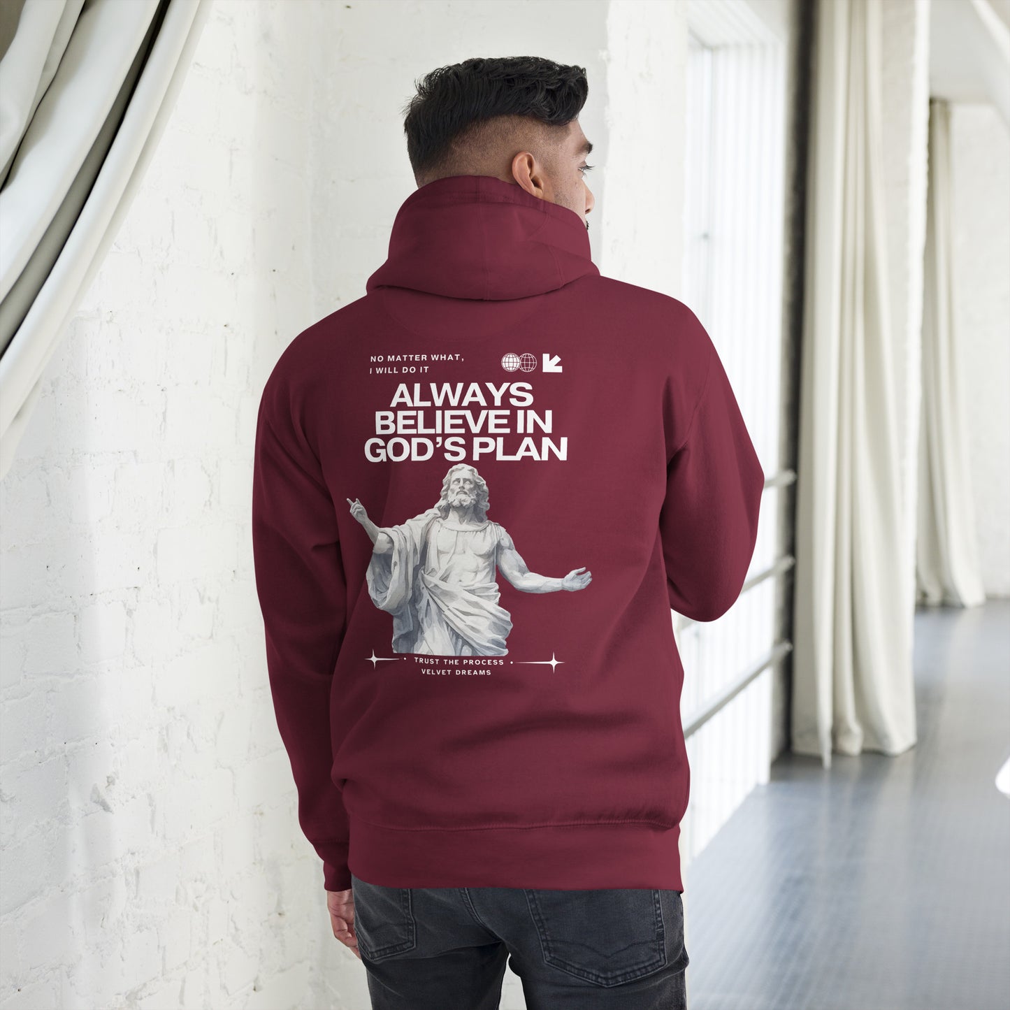 Unisex Hoodie - In God I Trust - Velvet Dreams