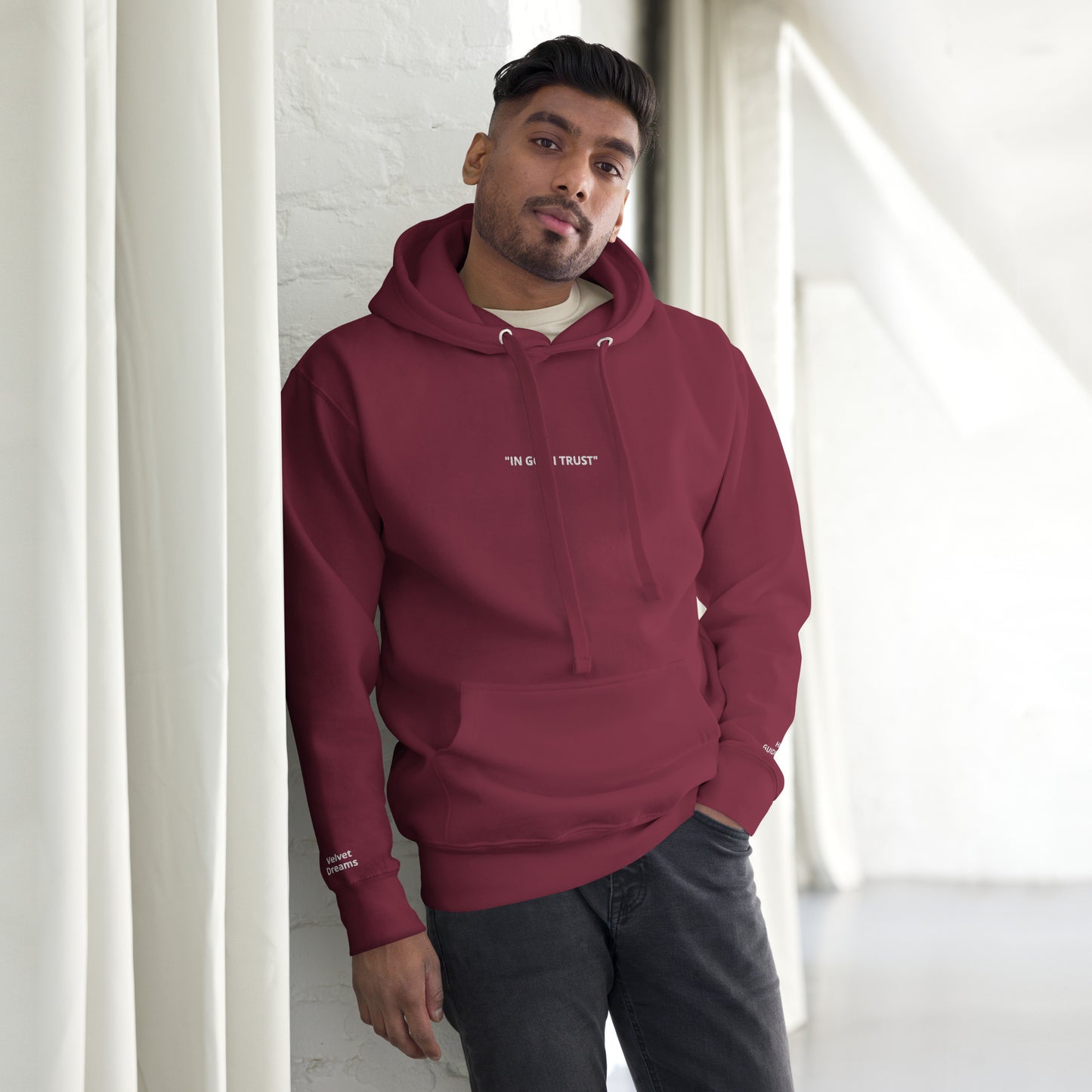 Unisex Hoodie - In God I Trust - Velvet Dreams