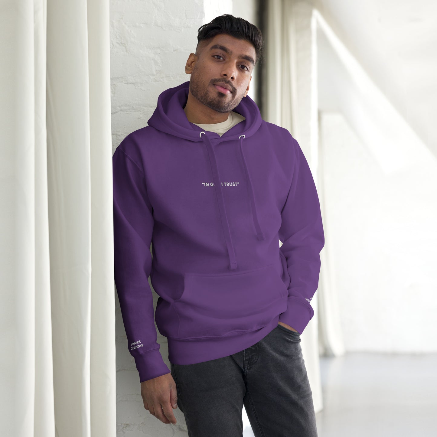 Unisex Hoodie - In God I Trust - Velvet Dreams