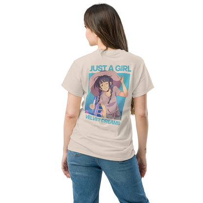 Classic t-shirt - Just a girl - Velvet Dreams