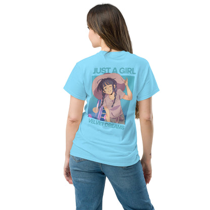 Classic t-shirt - Just a girl - Velvet Dreams