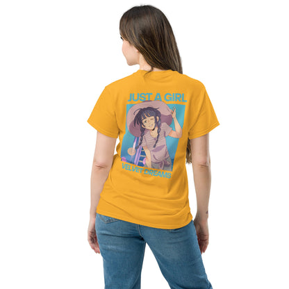 Classic t-shirt - Just a girl - Velvet Dreams