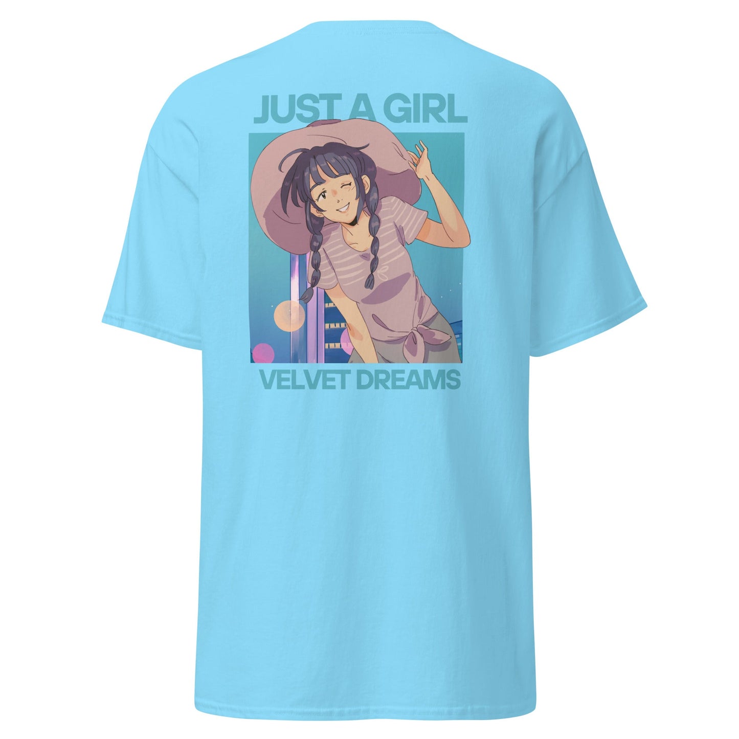 Classic t-shirt - Just a girl - Velvet Dreams