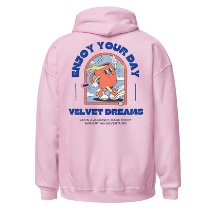 Hoodie - Enjoy your day - Velvet Dreams