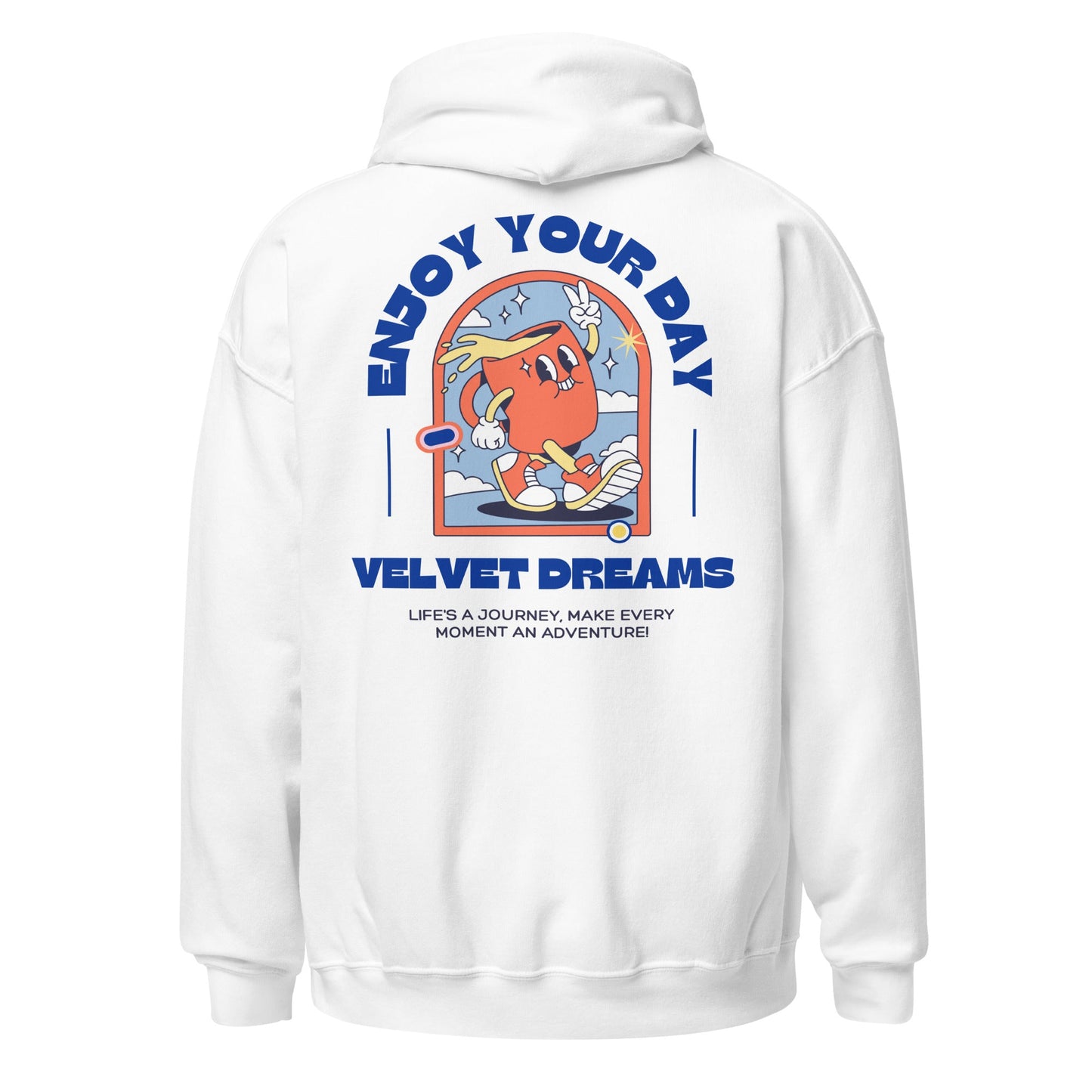 Hoodie - Enjoy your day - Velvet Dreams