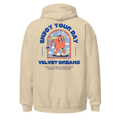 Hoodie - Enjoy your day - Velvet Dreams