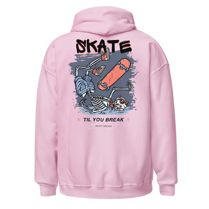 Hoodie - Skate until you break - Velvet Dreams