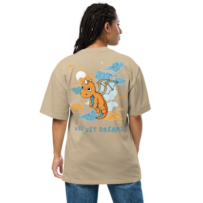 Oversized t-shirt - Little dragon - Velvet Dreams