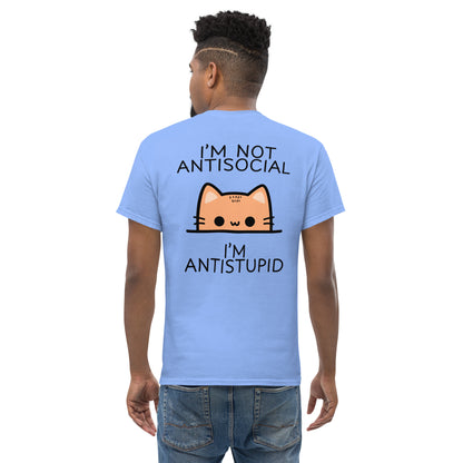 Classic t-shirt - I'm not antisocial - Velvet Dreams