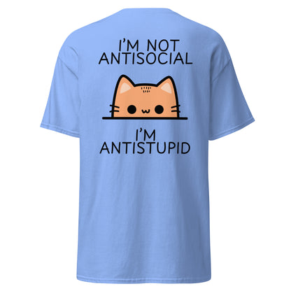 Classic t-shirt - I'm not antisocial - Velvet Dreams