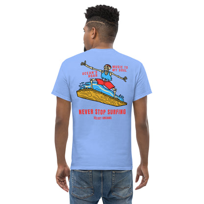 Classic t-shirt - Never stop surfing - Velvet Dreams