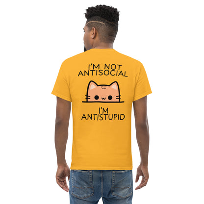 Classic t-shirt - I'm not antisocial - Velvet Dreams