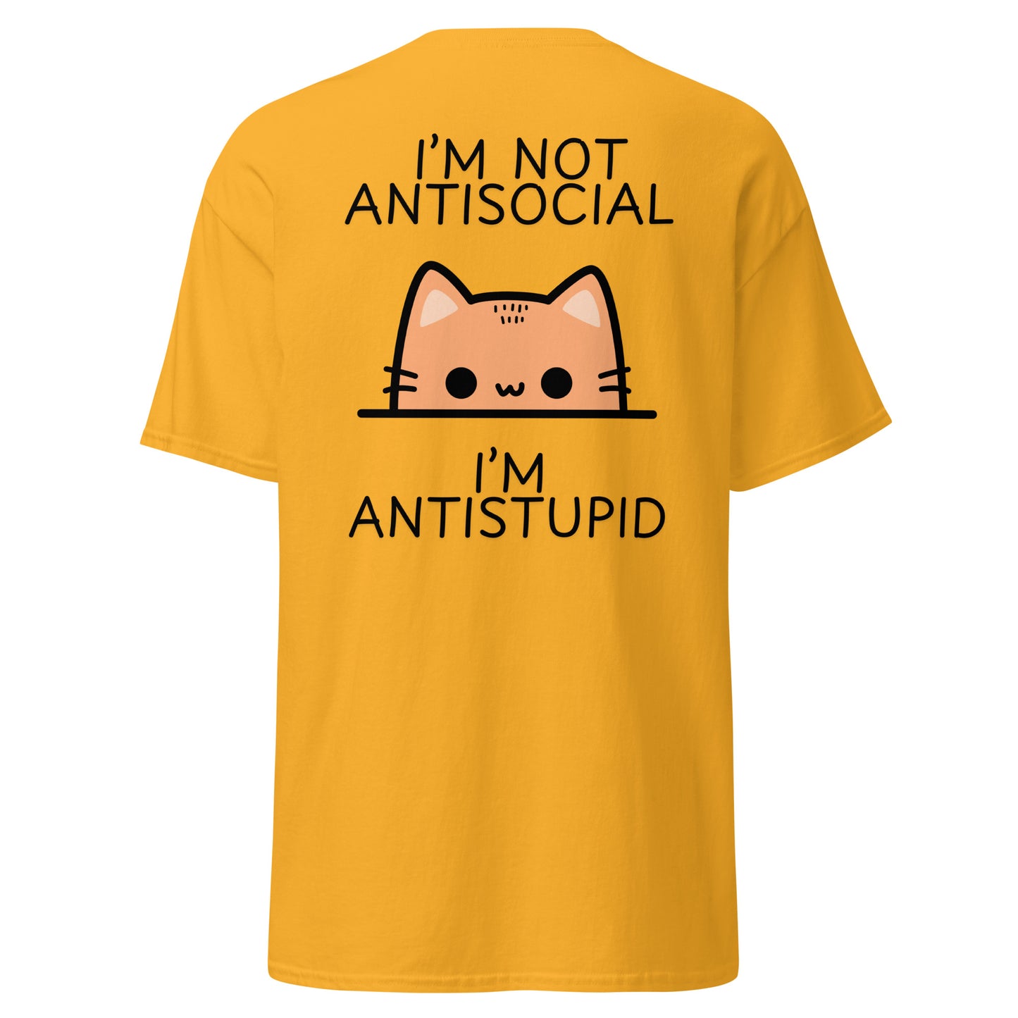 Classic t-shirt - I'm not antisocial - Velvet Dreams