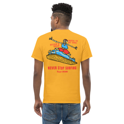 Classic t-shirt - Never stop surfing - Velvet Dreams