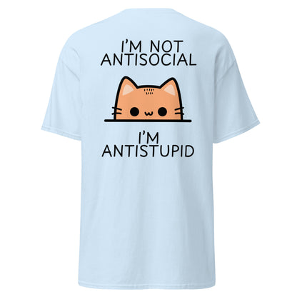 Classic t-shirt - I'm not antisocial