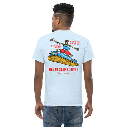 Classic t-shirt - Never stop surfing - Velvet Dreams