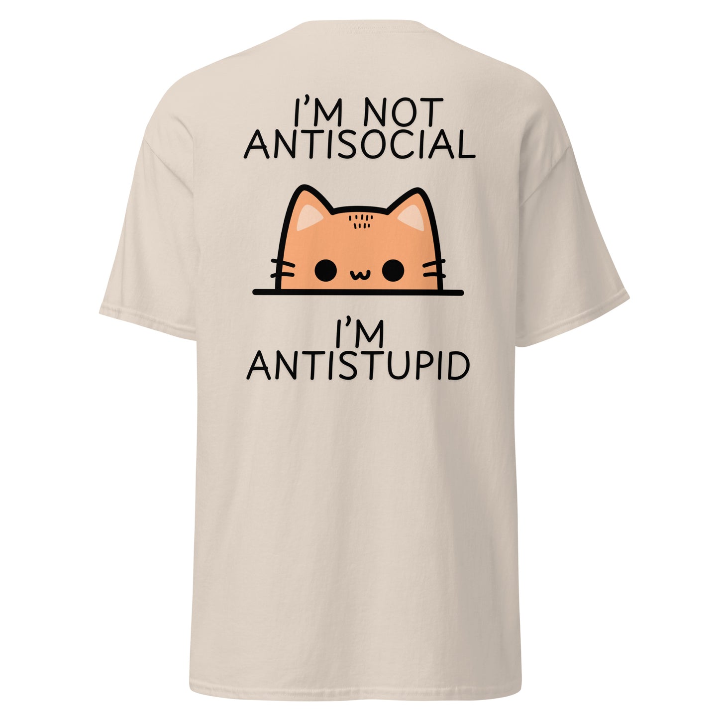 Classic t-shirt - I'm not antisocial