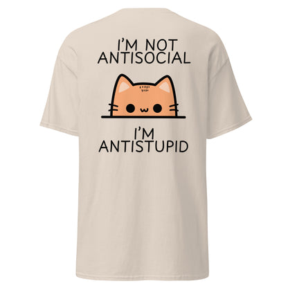 Classic t-shirt - I'm not antisocial