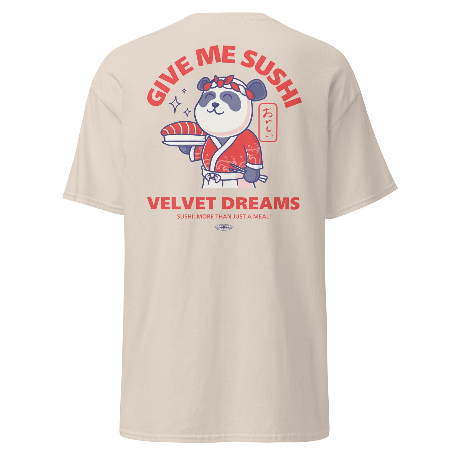 Classic t-shirt - Give me sushi - Velvet Dreams