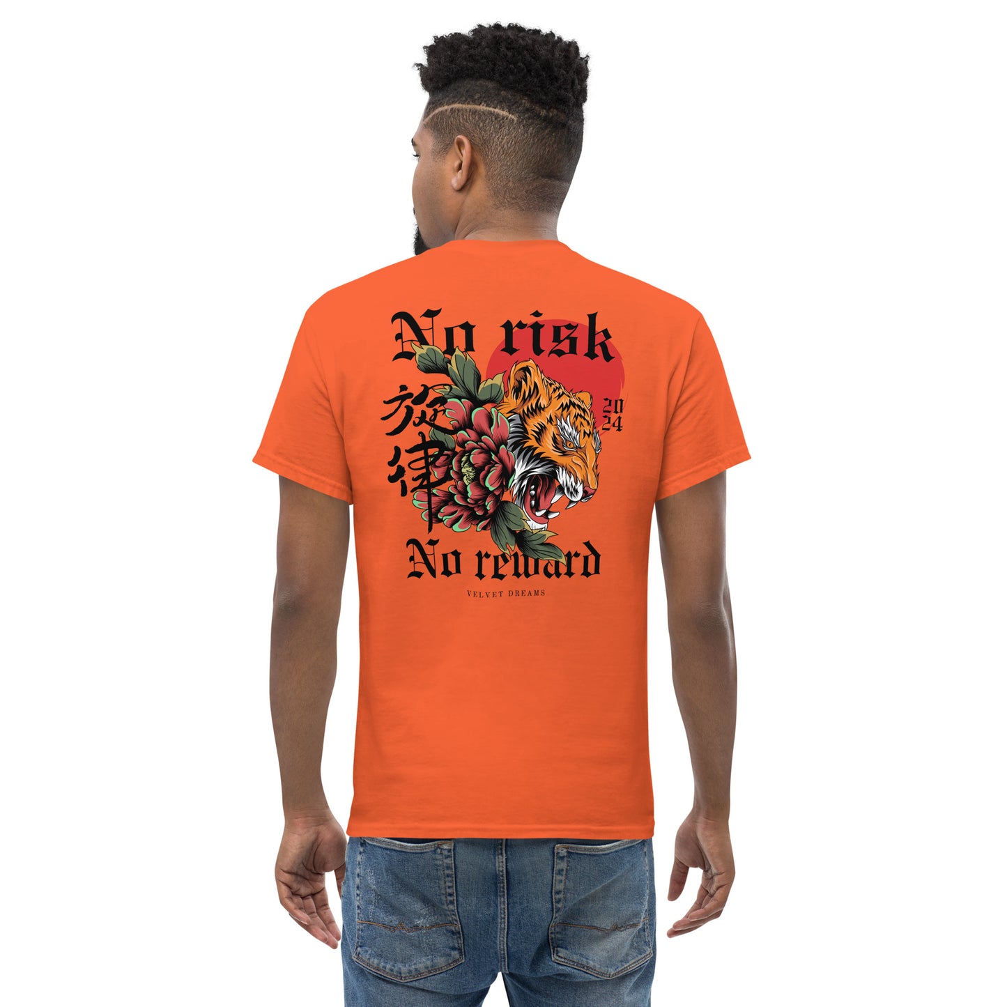 Classic t-shirt - No risk, no reward - Velvet Dreams