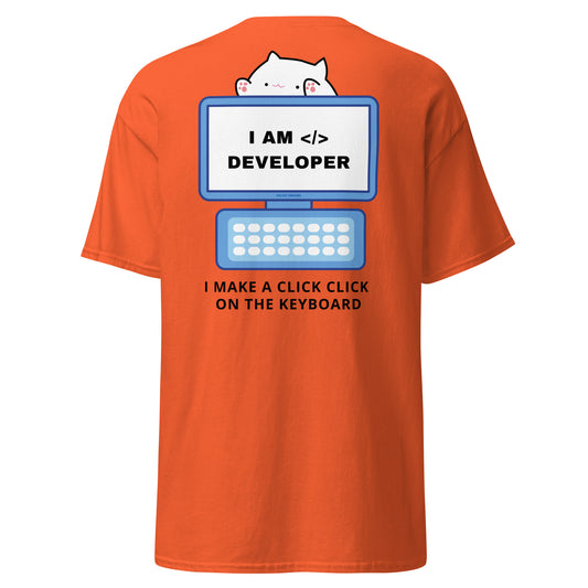 Classic t-shirts - I am a developer - Velvet Dreams