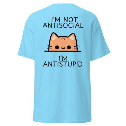 Classic t-shirt - I'm not antisocial - Velvet Dreams