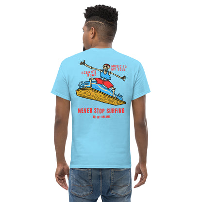 Classic t-shirt - Never stop surfing - Velvet Dreams