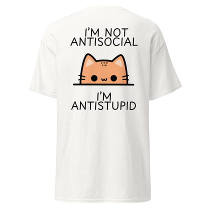 Classic t-shirt - I'm not antisocial - Velvet Dreams