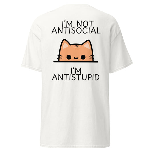 Classic t-shirt - I'm not antisocial - Velvet Dreams