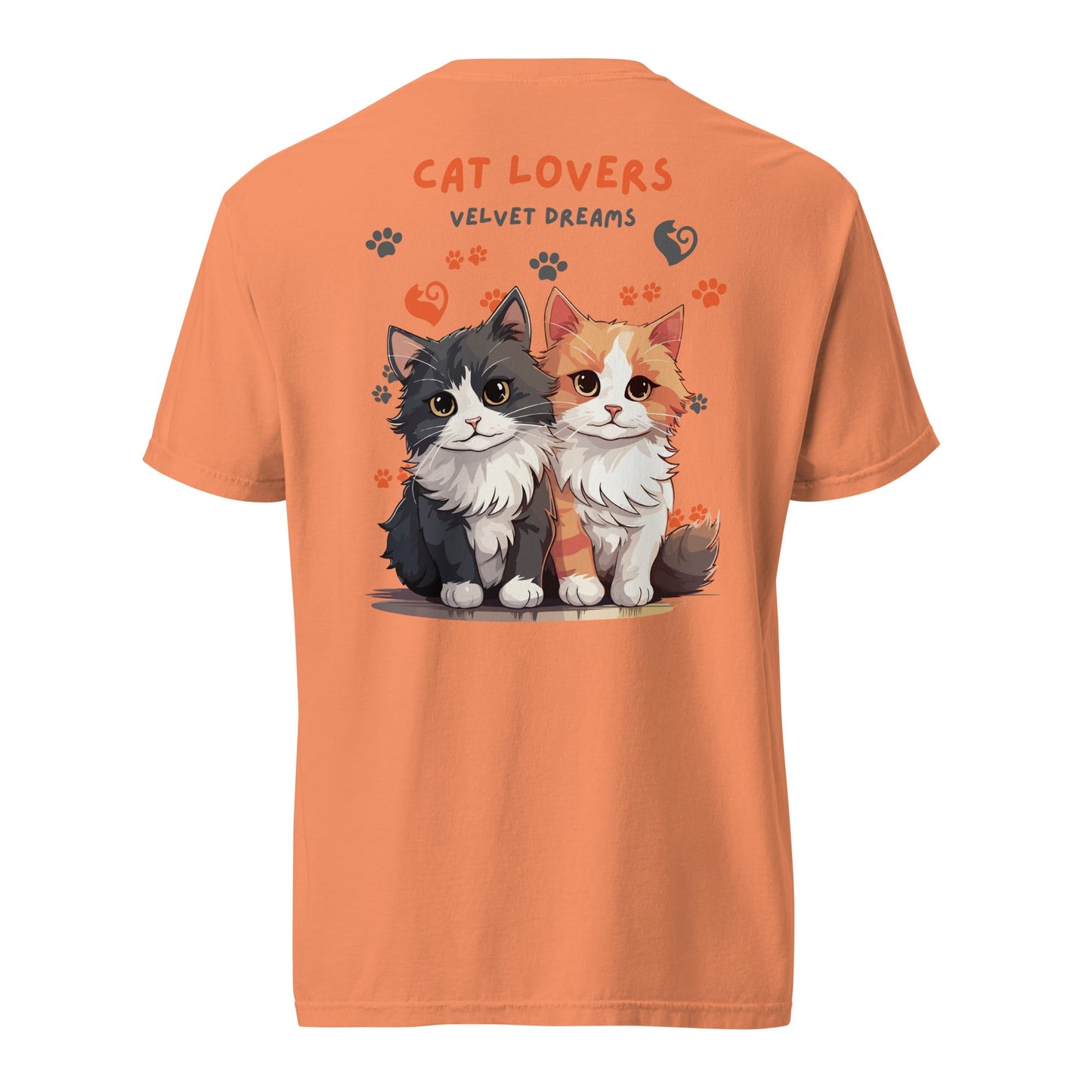 Heavyweight t-shirt - Cat lover - Velvet Dreams