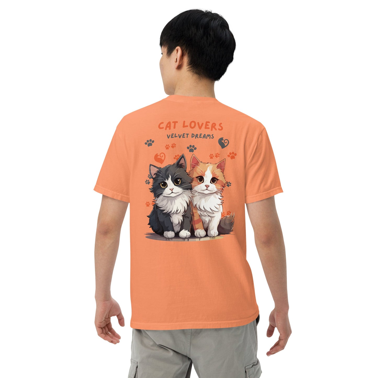 Heavyweight t-shirt - Cat lover - Velvet Dreams