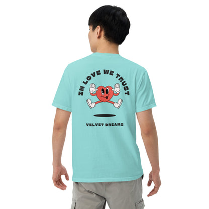 Heavyweight t-shirt - In love we trust - Velvet Dreams