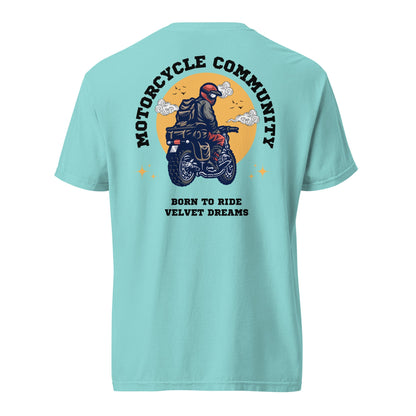 Heavyweight t-shirt - Motorcycle community - Velvet Dreams