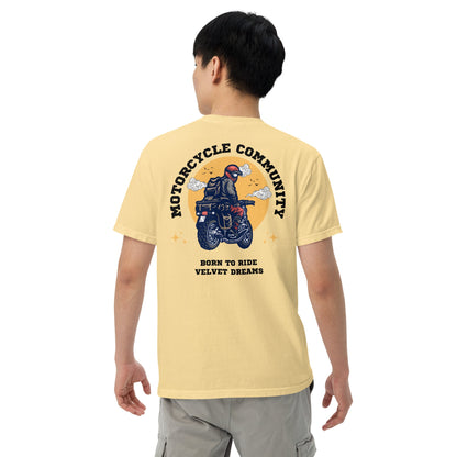 Heavyweight t-shirt - Motorcycle community - Velvet Dreams