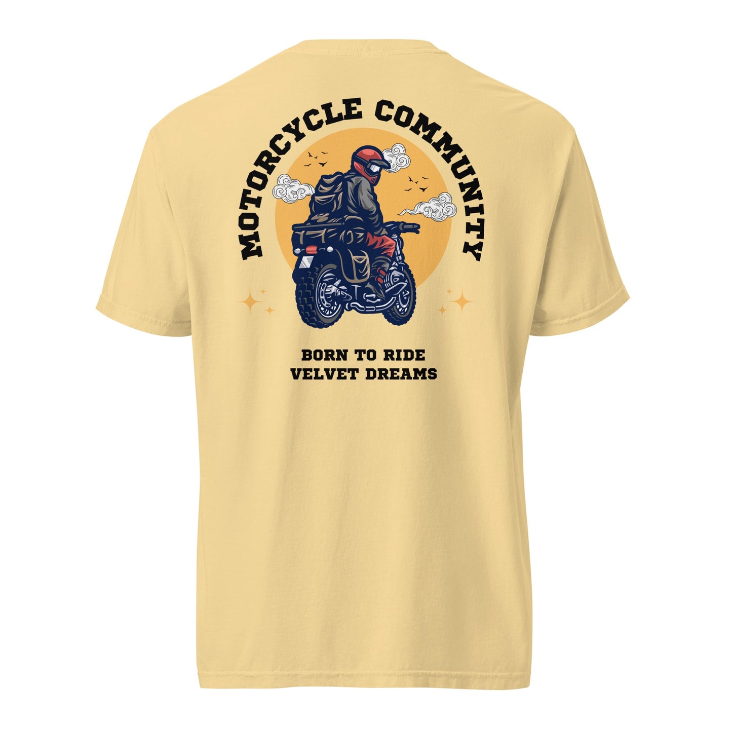 Heavyweight t-shirt - Motorcycle community - Velvet Dreams