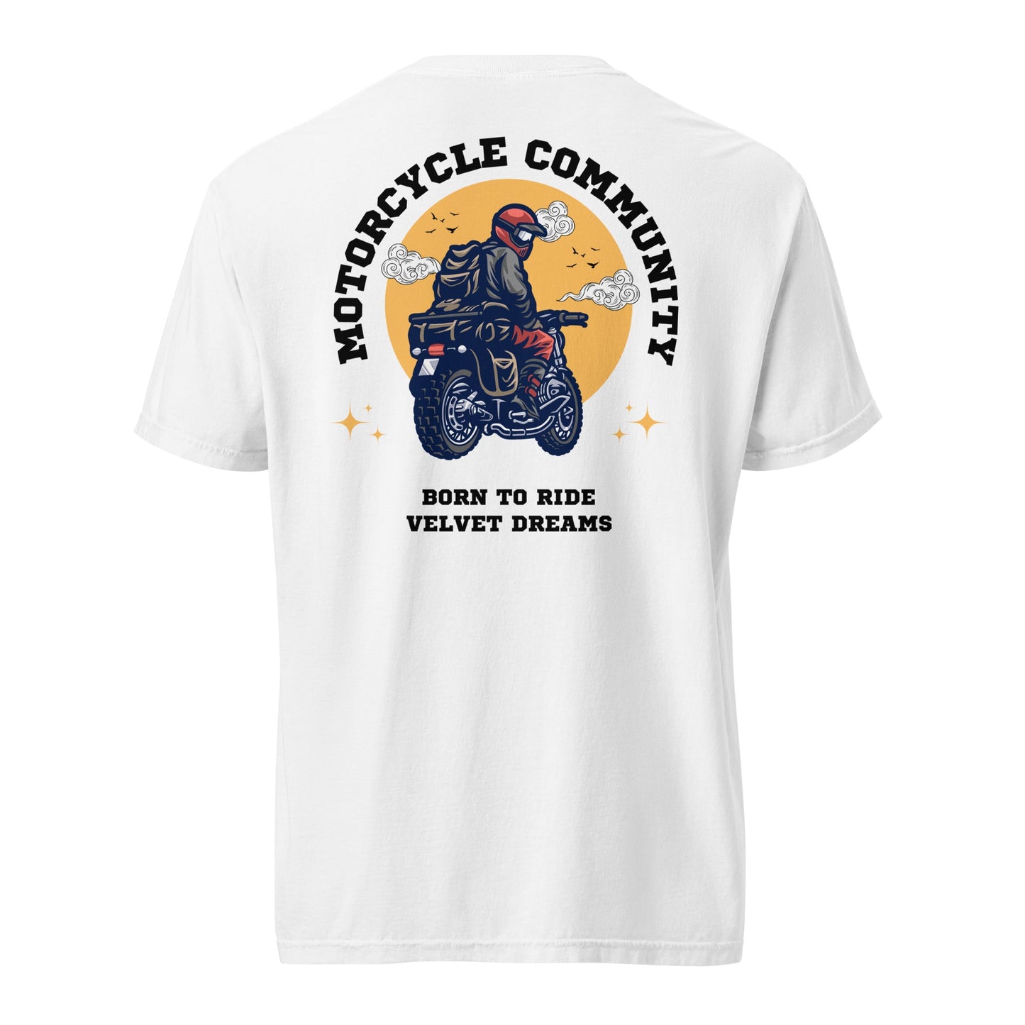 Heavyweight t-shirt - Motorcycle community - Velvet Dreams