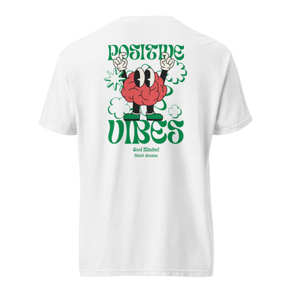 Heavyweight t-shirt - Positive vibes - Velvet Dreams